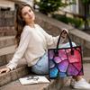 Trendy Cracked Print Tote Bag Casual Large Capacity Daily Carry Handbag For Women