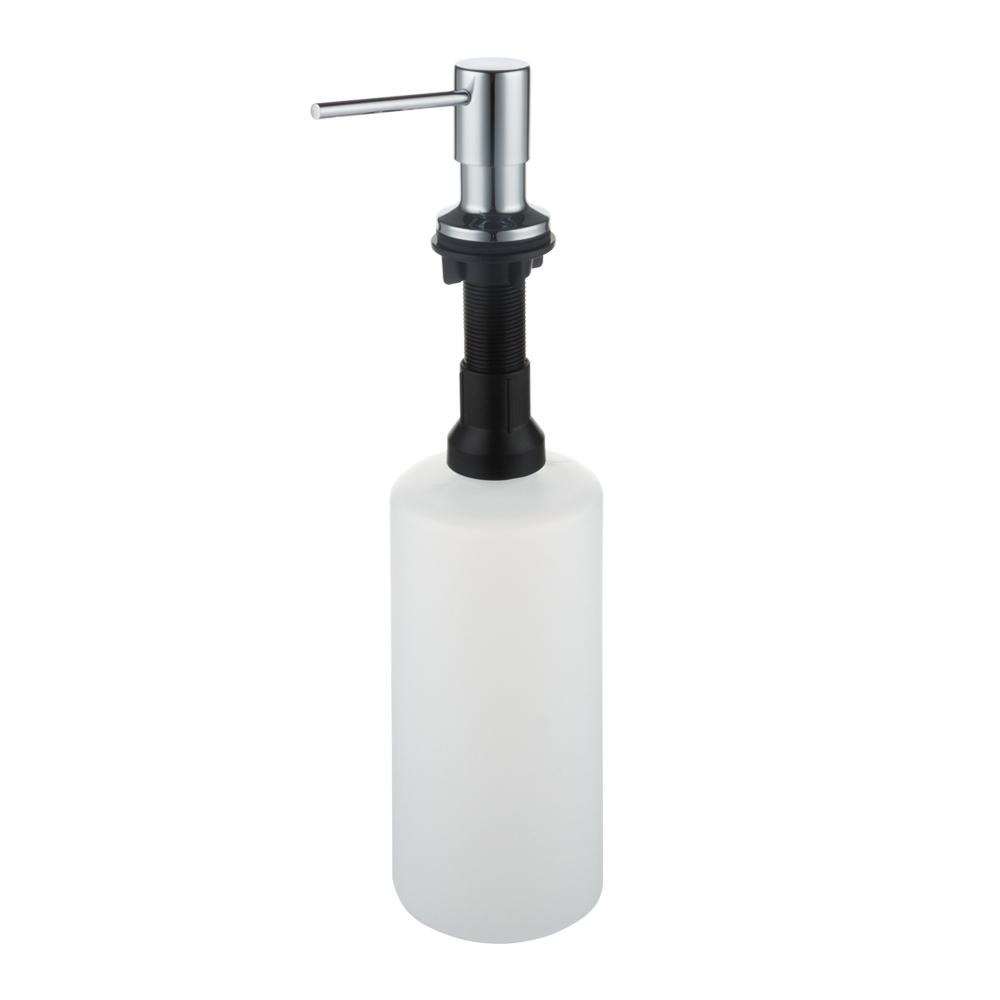 Custom 500ml Kitchen Manual Black Hand Dish Soap Dispenser Stainless Steel for Kitchen Sink Factory in China
