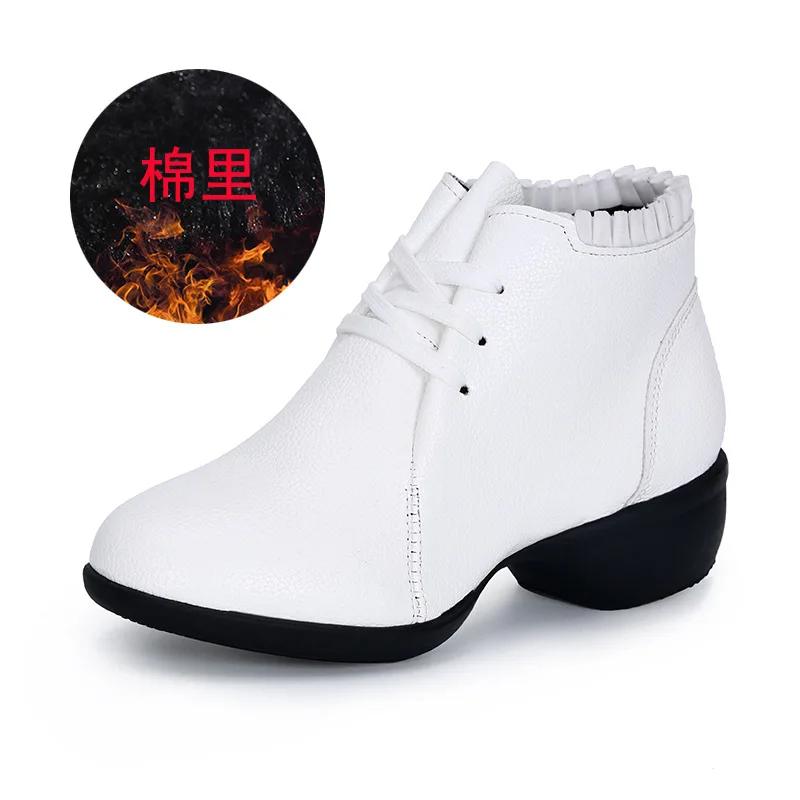 Latin Dance Sko Salsa Ballroom Sko Dame Myk Såle Pust PU Kvinner Practice Danse Sko Hæl 4 cm Dame Danse Joggesko