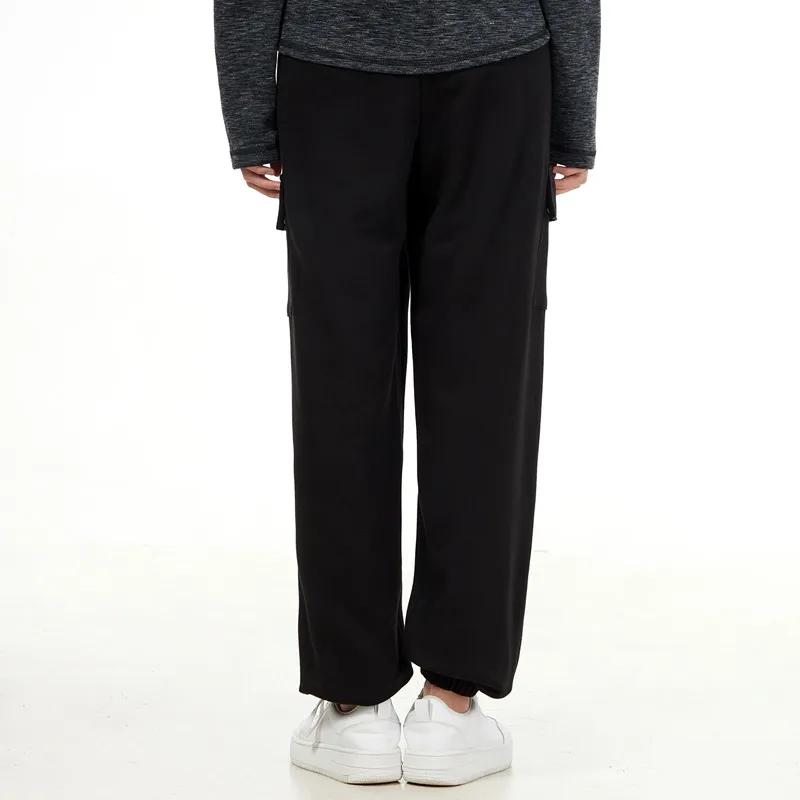 PUMA Knitted Sweatpants Women's Black Moderate Cuffed Pants (Unisex) Knitted Sweatpants 534163 01