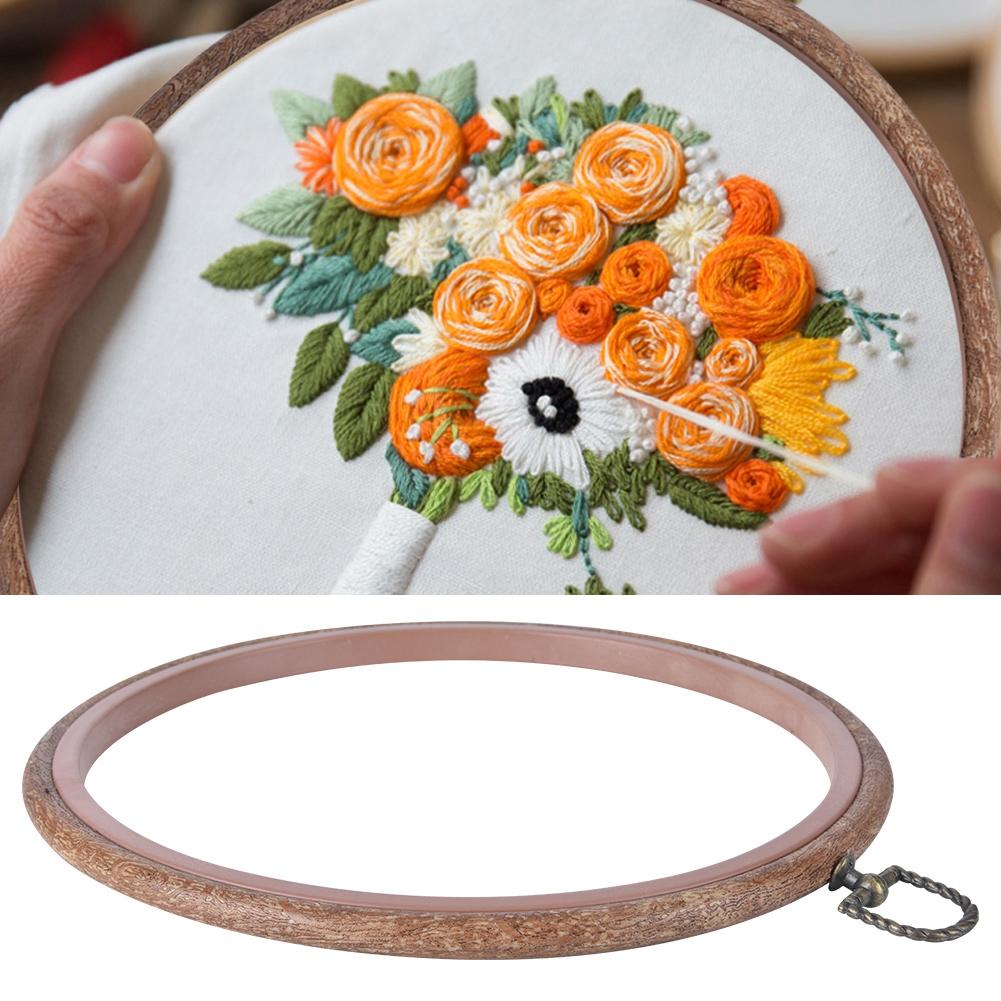 Photo Frame Cross Stitch Embroidery Circle Hand Sewing Kit Craft Accessories