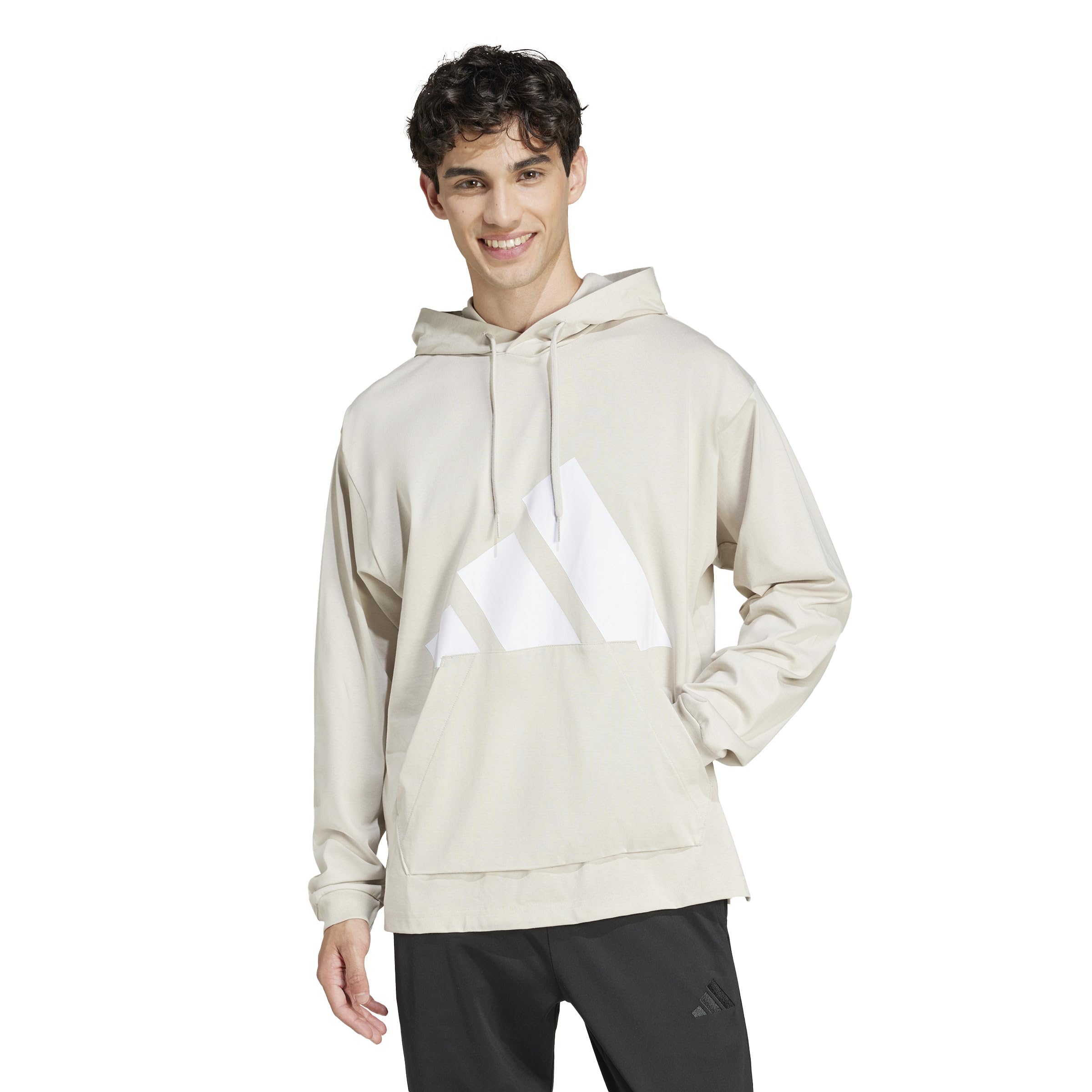 

Adidas Essentials Big Logo Single Jersey Hoodie KTF16 Wonder Size Men s Alumina/White (JE8923) J/2XL