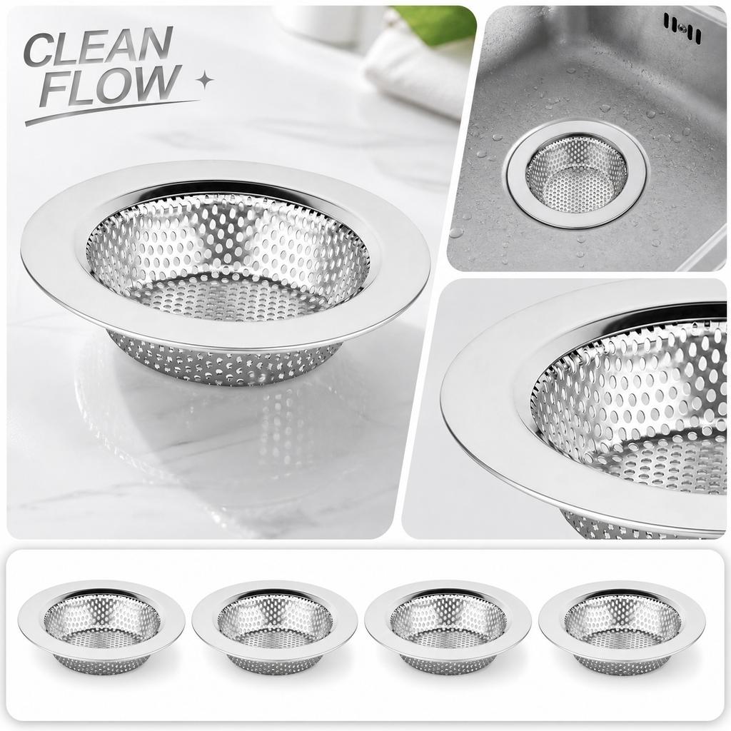 Stainless Kitchen Sink Strainer - Mesh Filter, Fit for Most Sinks