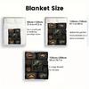 Gothic Insect Collection 2D Flat Pattern Flannel Blanket, High quality All Seasons, Home Decor, Warmth and Comfort, Perfect for Christmas Gifts.