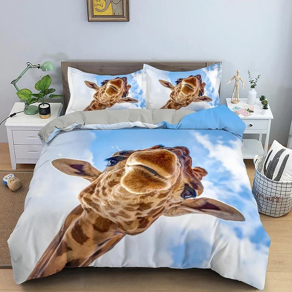 Cute Dog Bedding Set Hamster Cat Animals Duvet Cover Quilt Cover With Pillowcase Twin Queen Size Comforter Covers Home Textile