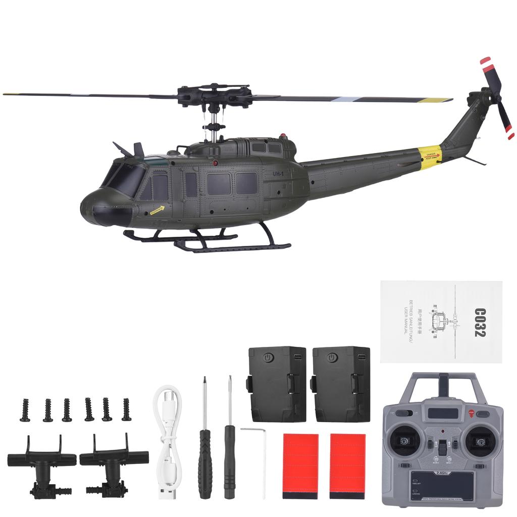 2.4G 6CH RC Helikoptéra, Hračky Armádní Letadlo, Jedno-vrtulová Bezkřidélková Helikoptéra na Dálkové Ovládání,