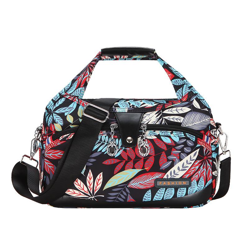Fashionable and Lightweight Oxford Cloth Women's Casual Large Capacity Waterproof Travel Shopping Hand-held Shoulder Crossbody Bag