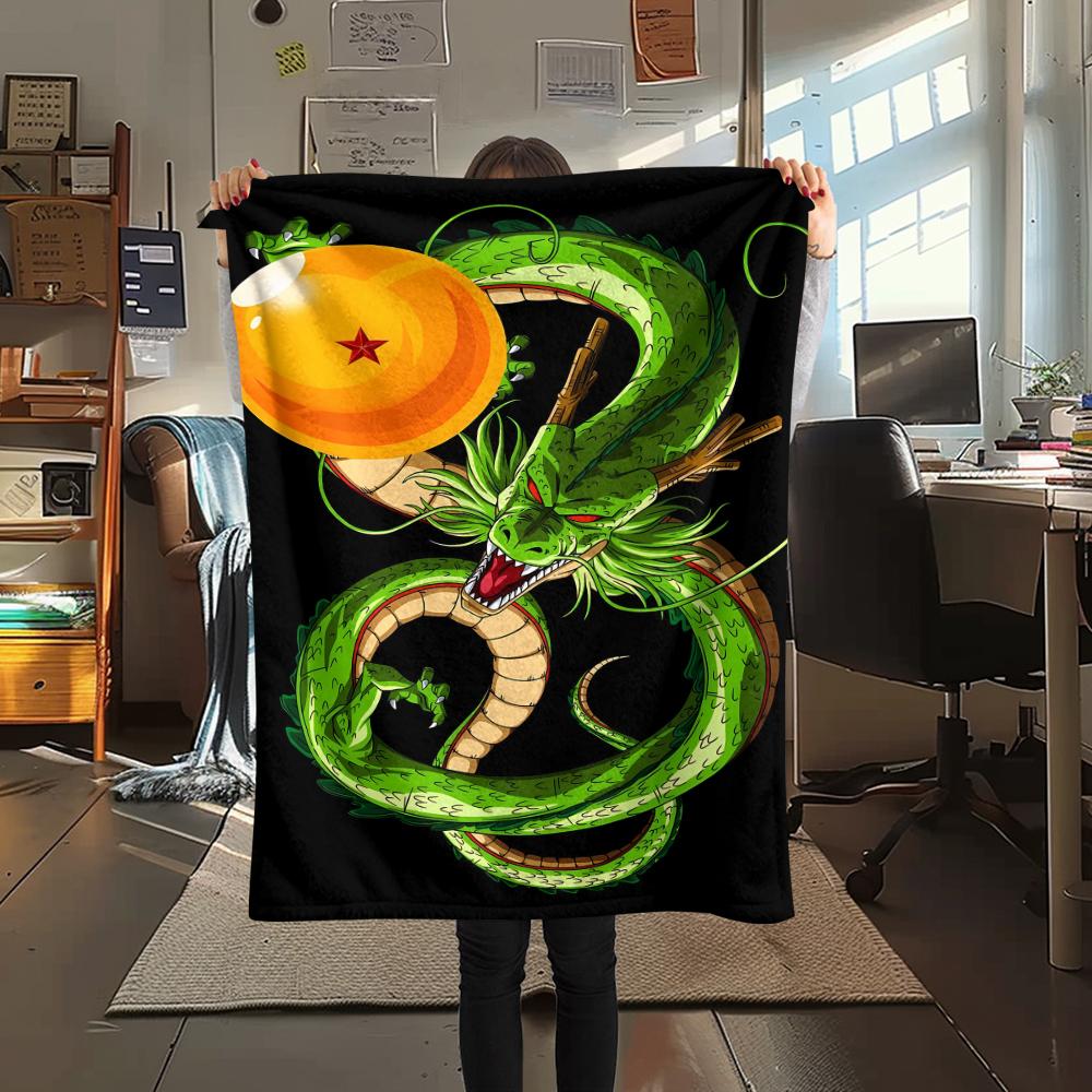 Dragon Ball Characters Print Flannel Blanket,High Quality Comfortable for All Seasons,Home Decor,Warmth and Comfort,Perfect for Christmas Gifts