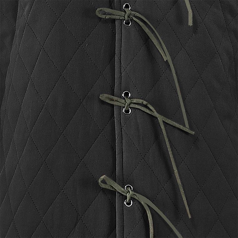 Men's Medieval-Inspired Pirate Jacket with Eye-Catching Color Blocking and Stand Collar