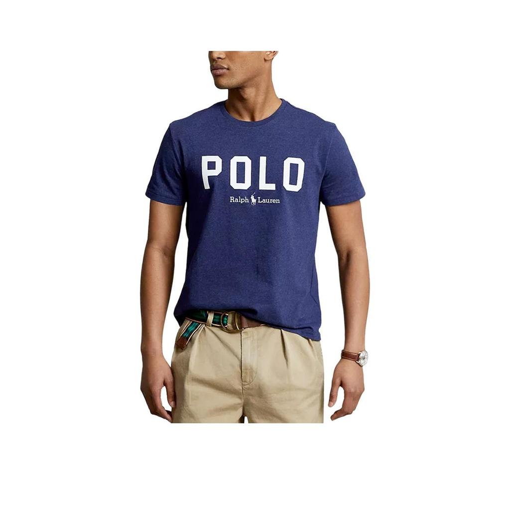 Polo Ralph Lauren Letter Logo Printed Round Neck Short Sleeve T-Shirt Men Tops 710851691-001