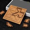 Wooden Fractal Tray Jigsaw Puzzle with Frame Reverse Thinking Impossible Difficult Puzzle Challenge Game Kids Adults Educational Irregular Puzzle Toy
