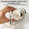Rotating Kitchen Utensil Hooks Rack 360 Degree Rotation Adhesive Space-Saving Suction Cup Hanger Organizer for Home