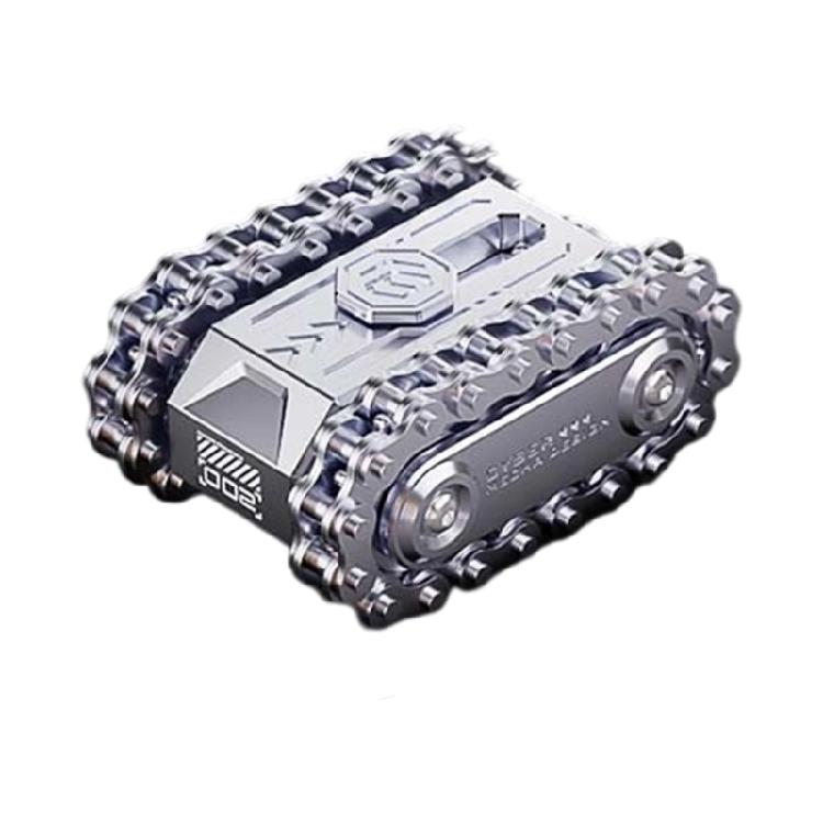 Трещоточный механизм Роликовый спиннер Для снятия ежедневного стресса Прочная металлическая конструкция Портативный ручной гаджет серебряный