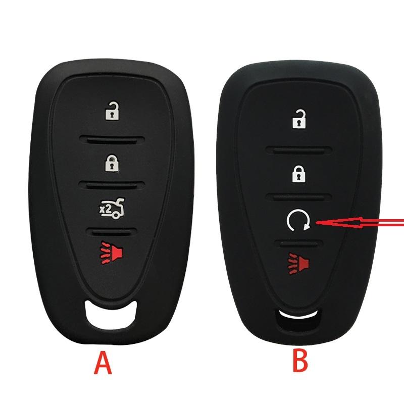 Soft Silicone Car Remote Key Case Cover Shell For Chevrolet New Malibu XL Equinox Cruze Spark Sonic Camaro Volt Bolt Captiva