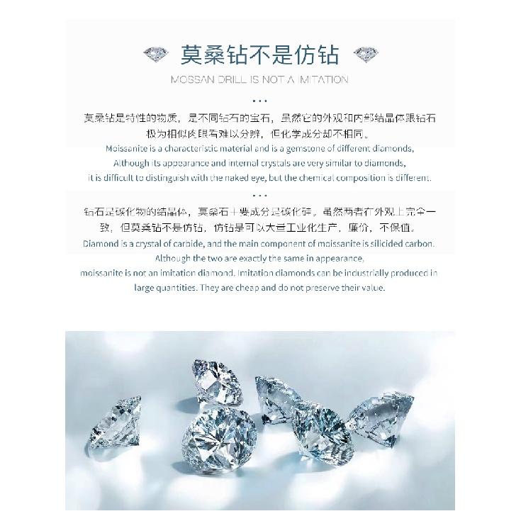 FENTTECI 925 стерлингового серебра платиновое покрытие муассанит корона кольцо микро — фото 7