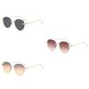 Classy Sunglasses Oval Metal Frame Lenses Uv  Summer Outdoor Protection Sun