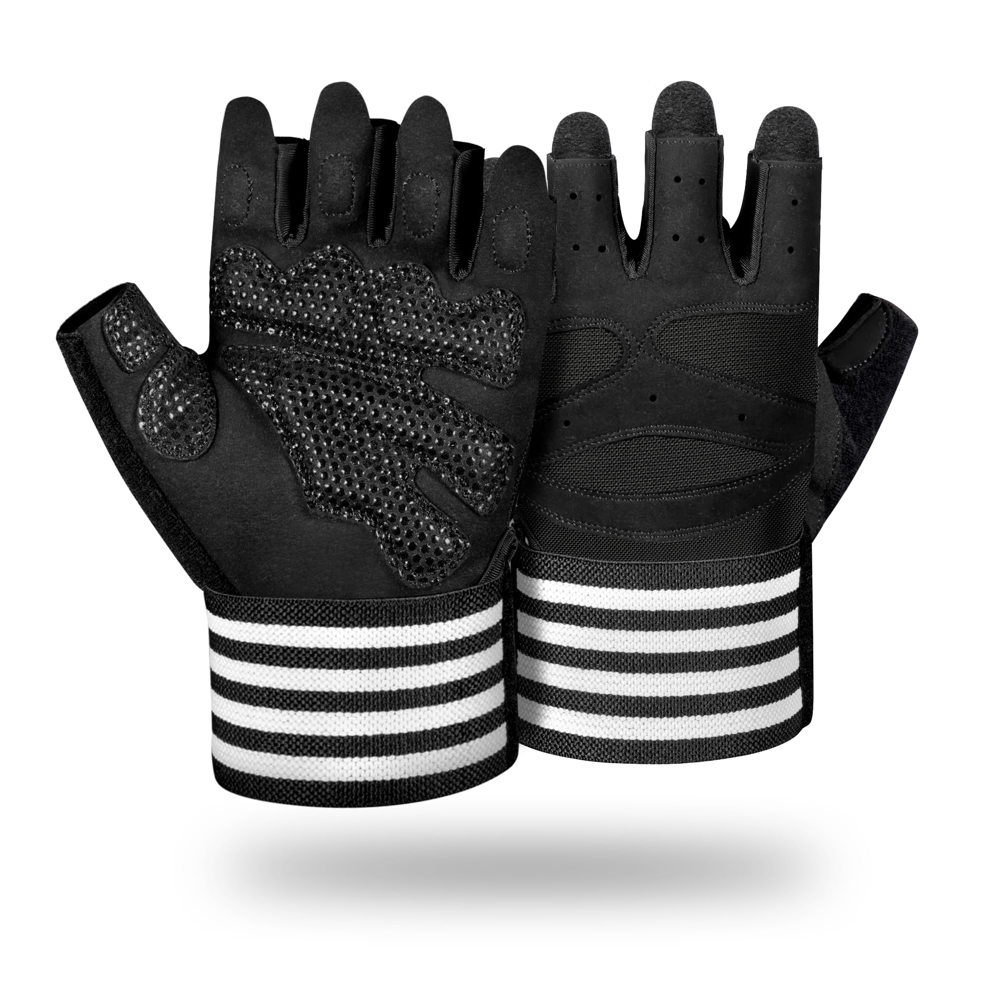 

Vedcpel Training Strength Training Sports Blister Wrist Shock Long Wrist Comfortable High for Various Strength Outdoor Activities Gloves, Gloves, чорний