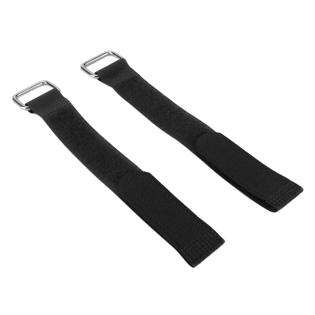2Pcs Fastening Straps Nylon 20x200mm Adjustable Elastic Bicycle Fixed Organizer BeltBlack