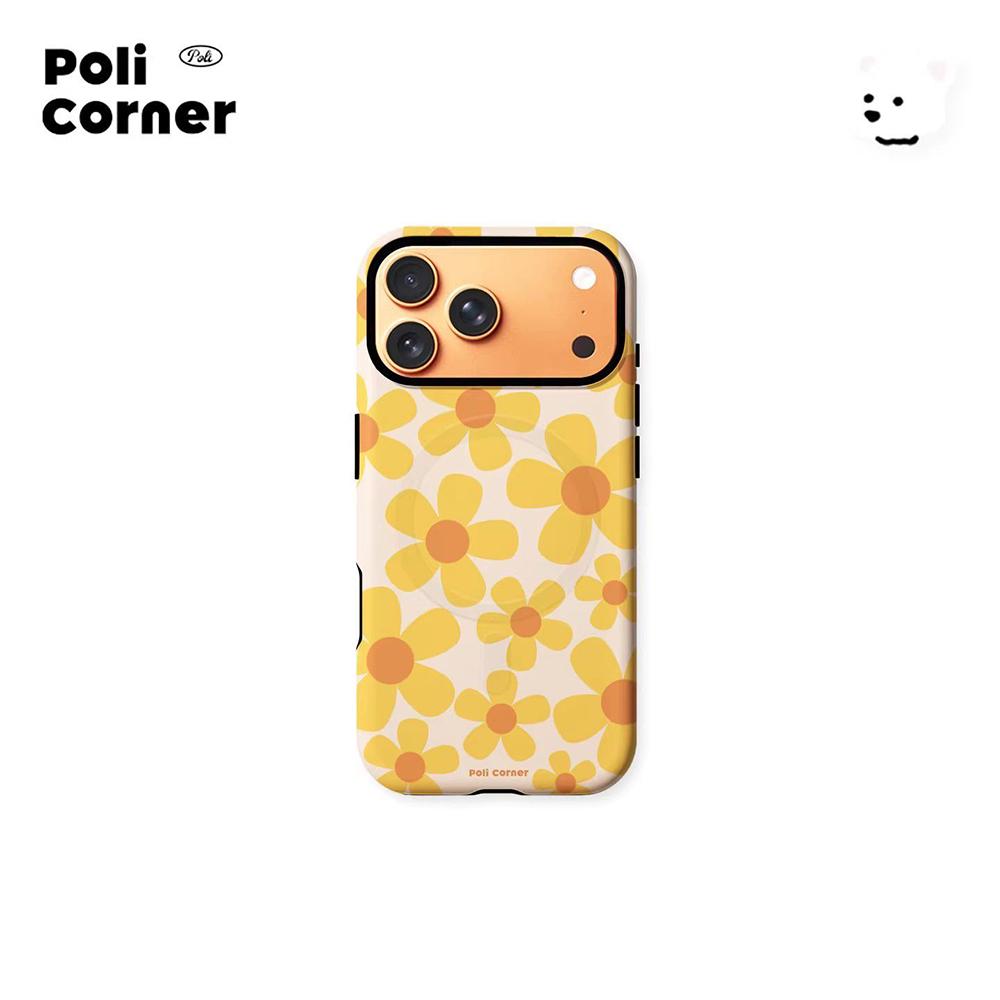 

Luxury Clmj Full screen bouquet Phone Case for iPhone 17 16 15 14 13 12 11 Pro Max Plus Air Magnetic Double-layer Back Cover iPhone 12 Pro