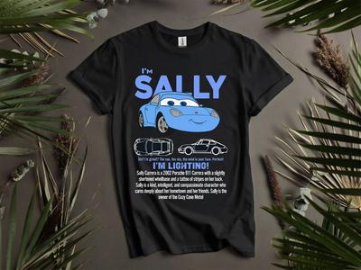 Felpa con cappuccio e maglietta da coppia per film vintage Sally Mcqueen Cars Uomo Donna Unisex AD660