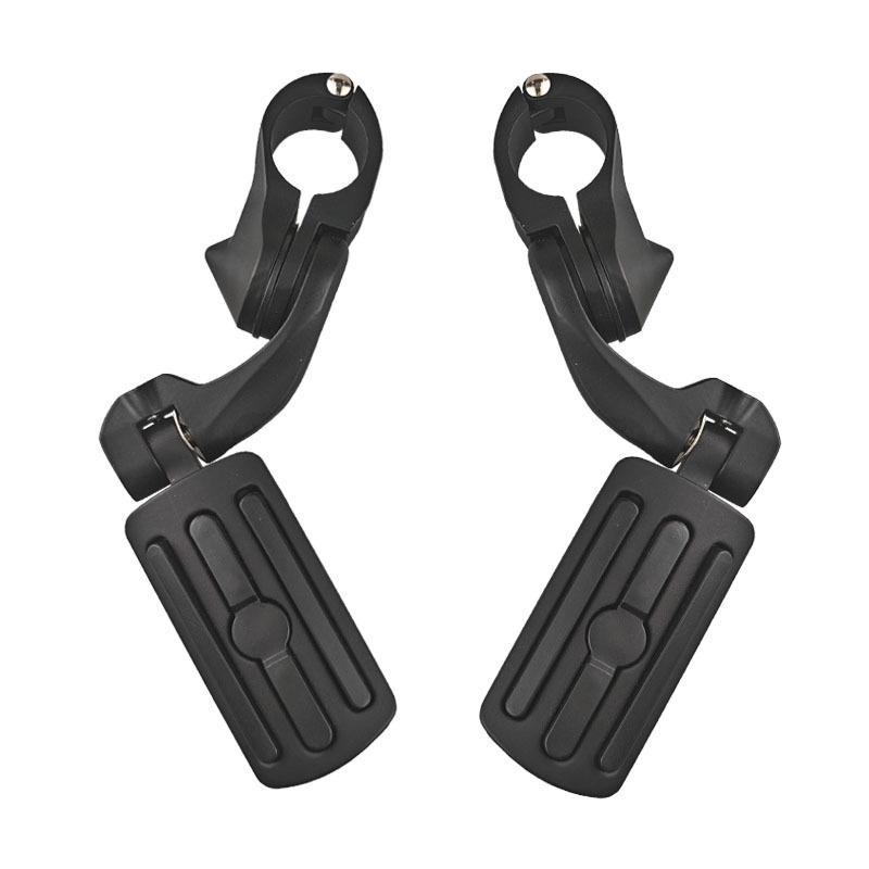 Harley Gliding Double Lights Footrest & Guard Bar for Road King, Fat Boy, Street Glide