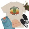 Easily Excited By Pickles Retro Graphic Tees Women Cute Funny Pickle Lovers T Shirt Short Sleeve Vintage Tops FeUnisex Clothing