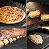 BBQ Grill Mesh Mat Set 3 PCS Non Stick Grilling Mesh Reusable Heat Resistant BBQ Teflon Grill Mats for Grilling Meat,Veggies, Cooking, Baking40x33cm