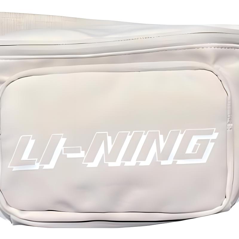 New LiNing Polyester Shoulder Bag, Crossbody Bag, Fanny Pack Regular Unisex White ABDT167-200F