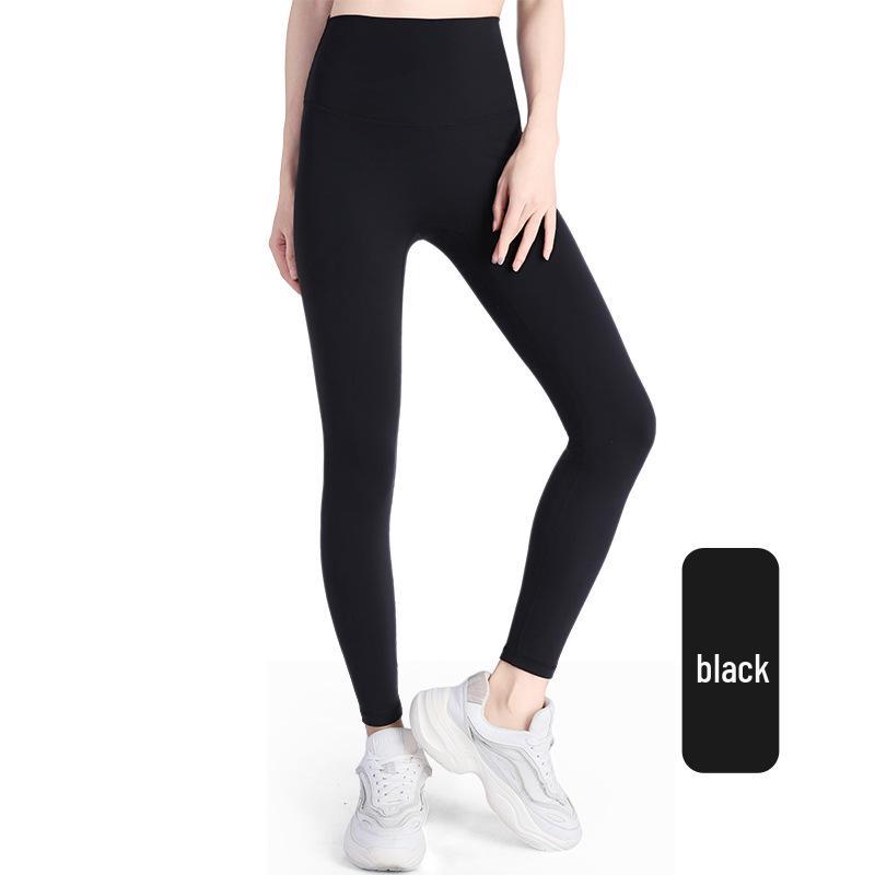 

Super Soft High Waist Nude Yoga Pants for Women - Ideal for Running, Streetwear, and Pilates Large
