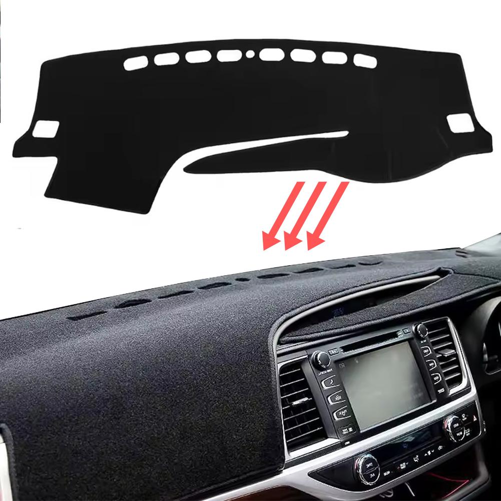 Car Dashboard Mat for Toyota Highlander XU50 Kluger 2014 2015 2016 2017 2018 2019 Sunshade Protective Carpet Dash Pad Dashmat