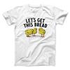 100% Baumwolle Herrenhemd Let's Get This Bread Meme Lustig Neu Kurzarm Sommer Oversized Damen Kurzarm T-Shirt Y2K Top