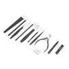 11pcs / set Pedicure Knife Kit Stainless Steel Toenail Knives Dead Skin Remover Set