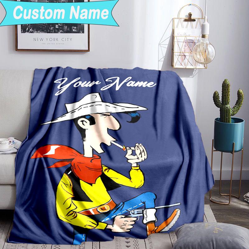 Custom Name Blanket Luke Wild West Blanket Bedding Blanket for Travel, Camping, Living Rooms, Offices, Sofas, Fan Christmas gift