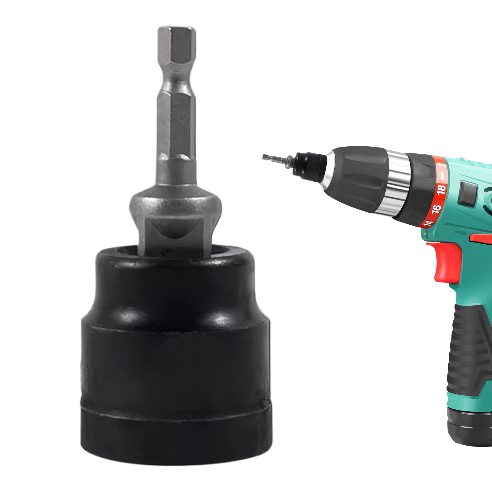 Vanadium Steel Scissor Jack Adapter Electric Socket Wrench Tire Removal Socket Labor-saving Quick Disassembly Jack Adapter CN