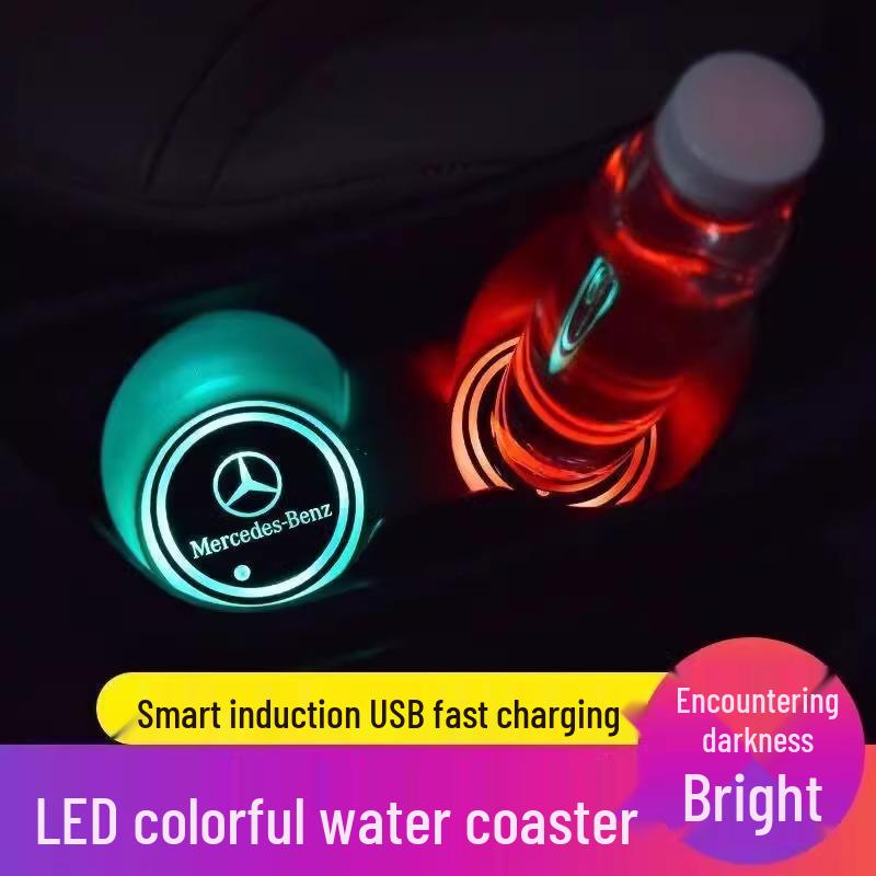 LED Ambiente Getränkehalterbeleuchtung, Siebenfarbige Optionen für das Honda Interieur