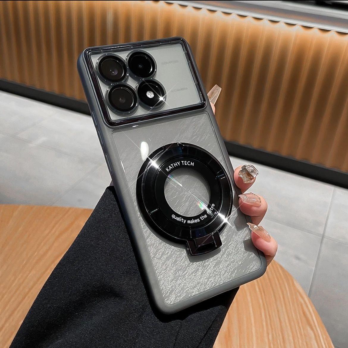 

Чохол для Xiaomi POCO X6 Pro М який прозорий ТПУ з кільцем Магнітний захисний задній чохол Чохол-оболонка для телефону Xiaomi POCO X6Pro For POCO X6 Pro