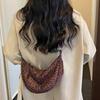 Autumn Winter 2025 Leopard Print Women's Crossbody Dumpling Bag - Retro, Versatile, Trendy Brown Handbag