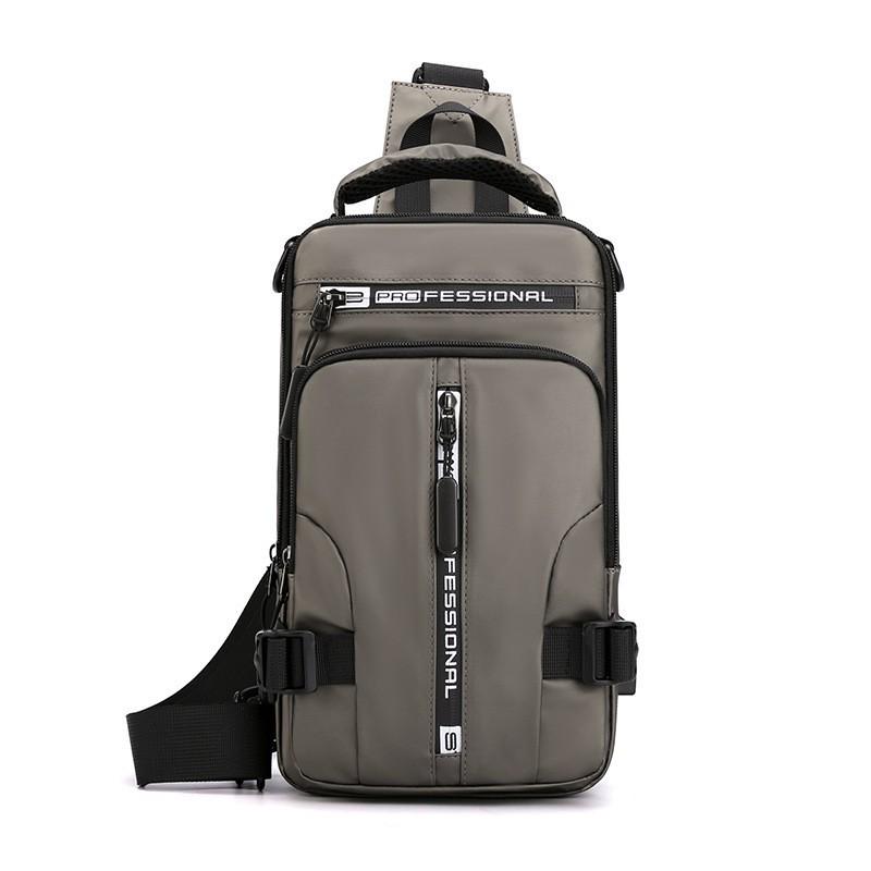 Vielseitige wasserdichte Crossbody-Brusttasche für Herren - Trendig, Lässig, Kleiner Rucksack aus Weltraumstoff