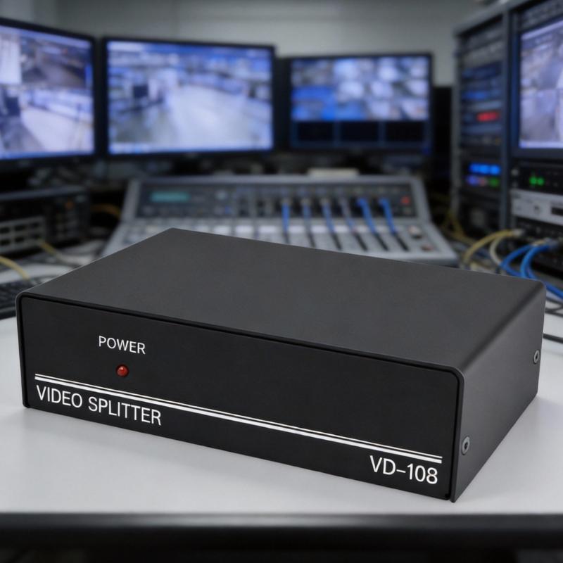 Quality Metal BNC Video Splitter Video Distribution Amplifier 1 Input To 8 Outputs Delivers Clear Signals For Camera