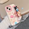 Cartoon Cat Wristband iPhone 14/13/12/17/16/15PROMAX Drop-Proof Case