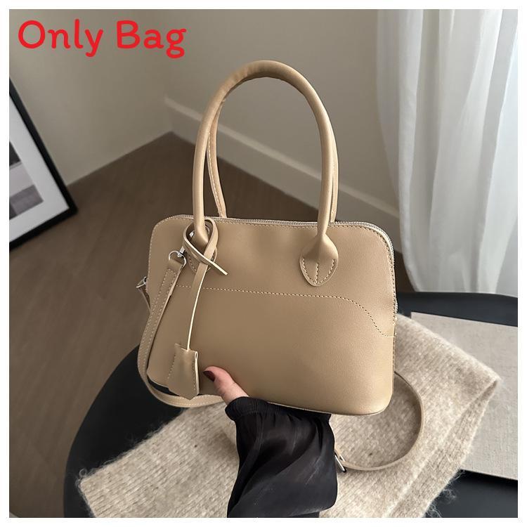 Pu Shell Bag For Women With Zipper Closure And Inner Pouch For Daily Use