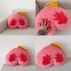 Modern Plush Pony Butt Cushion With Embroidered Design For Home Decor