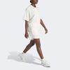adidas Originals Solid Color Simple High Waist Lace Up Casual Shorts Women Shorts White IS2331