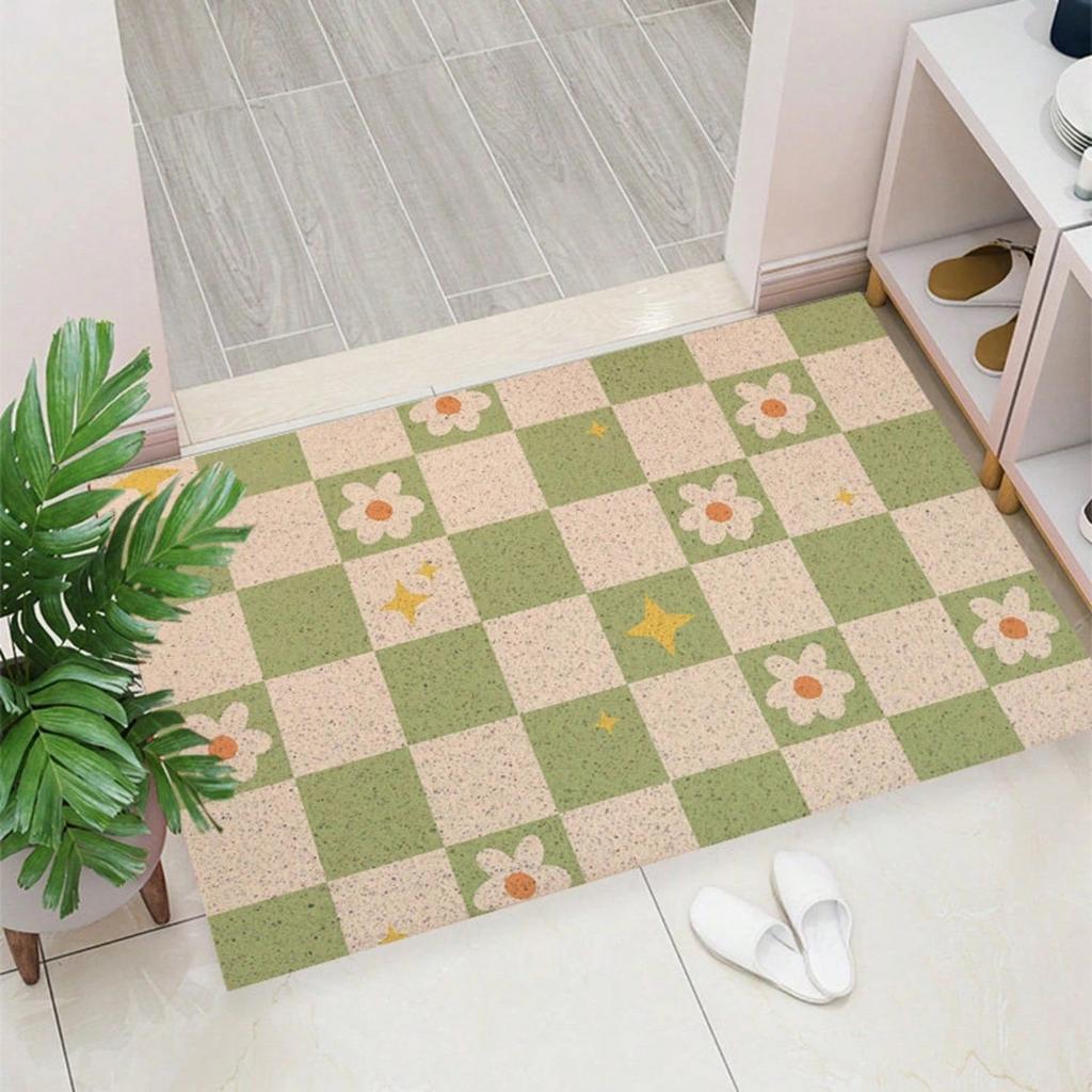 Entry Door Floor Mat Wire Ring Shoe Area Foot Pad Simple Air-dirty and Anti-slip Pad Household Outdoor Door Mat Can Be Cut