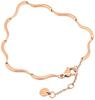 Skagen ESSENTIAL WAVES Rose Stainless Steel Chain SKJ1787791 Women's Gold-Tone Bracelet,