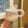 Ins Cute Tulip Mug Design Sense Ceramic Water Cup Souvenir Event Gift Office Coffee Cup