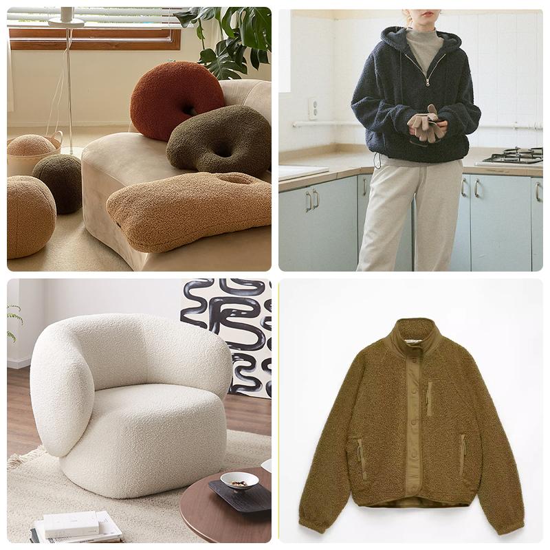 0.5m/1m/2m Thickened Lamb Wool Fabric Coral Fleece For Warm Lining Jacket, Hoodies, Sports Suits, Dolls DIY Clothing Fabric