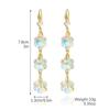 Long Exaggerated Grape Bunches Delicate Crystal Earrings Ins Light Luxury Temperament Zirconia Crystal Earrings High-grade Sense of Everyday Jewelry