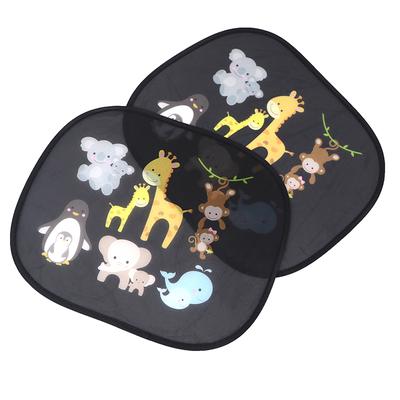 2 Pièces Pare-soleil de Voiture pour Bébé Enfants Fenêtre UV Pare-soleil Animal Pliable