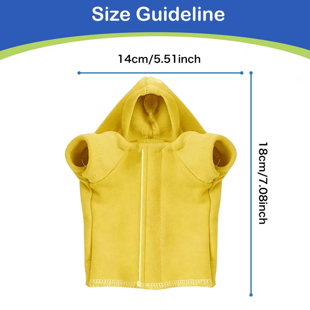 

Lizard Clothes Soft Handmade Reptile Clothes Flexible Reptile Costume For Chameleon Gecko Bearded Dragon Iguana Outdoor Walking жёлтый